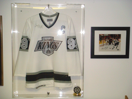 Wayne Gretzky items in Silverman’s collection.