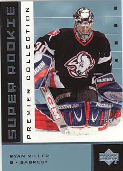 2002-03 UD Premier Collection 46B Ryan Miller RC