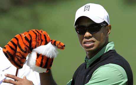 Tiger during Round 2 action at Augusta on Friday.