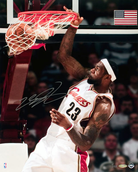 Child's Play: The high-percentage dunk by LeBron. 