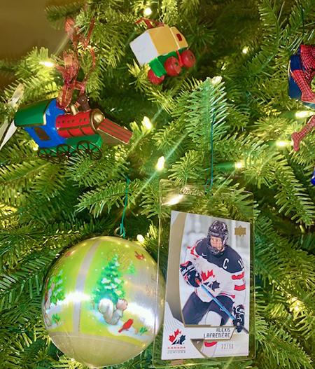 upper deck christmas tree holiday ornament