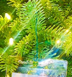 upper deck holiday christmas tree ornament