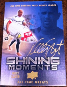 Kelly Slater shining through autograph all time greats