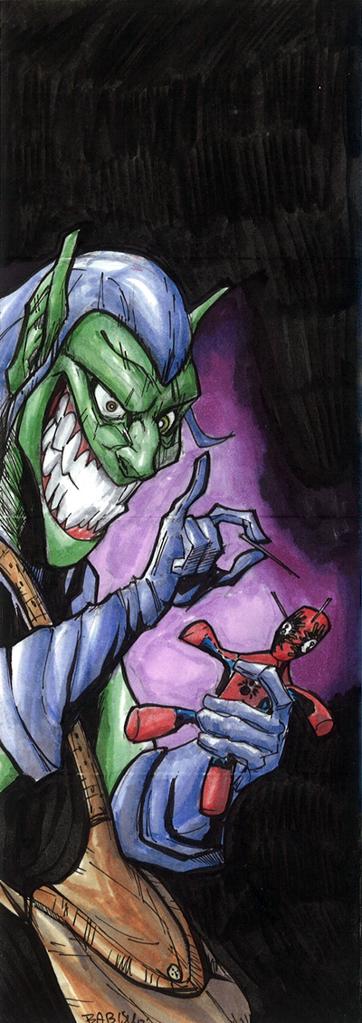 2012-Upper-Deck-Marvel-Premier-Multi-Panel-Sketch-Cards-Babisu-Kourtis-Green-Goblin-Inside