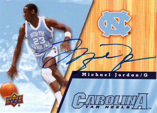 Upper Deck Michael Jordan Carolina Blue North Carolina Tar Heels