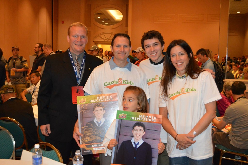 2013-National-Sports-Collectors-Convention-Cards2Kids-John-Makowiec-Founder-Family-Chris-Carlin-Upper-Deck