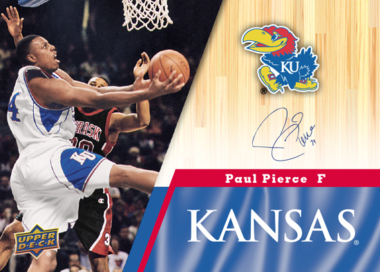 2013-Upper-Deck-University-of-Kansas-Autograph-Parallel-Paul-Pierce
