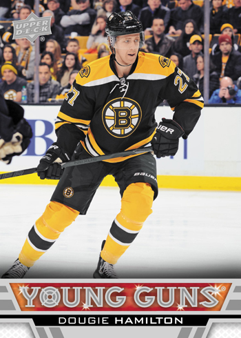 2013-14-NHL-Upper-Deck-Series-One-Young-Guns-Rookie-Card-Dougie-Hamilton-Boston-Bruins