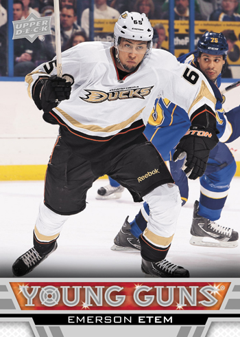 2013-14-NHL-Upper-Deck-Series-One-Young-Guns-Rookie-Card-Emerson-Etem-Anaheim-Ducks