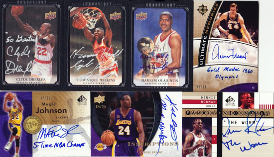 Amazing-Best-Upper-Deck-Basketball-NBA-Collection-Cards-Autograph-Game-Used-Exquisite-Inscription