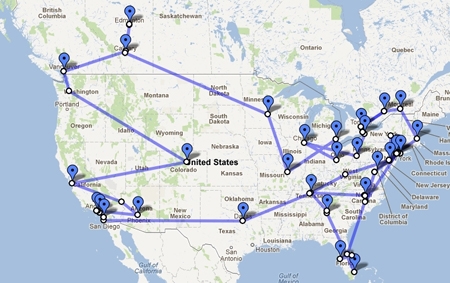 Hockey Stadium Map NHL Arena Map Team Locations Stadium Tour 