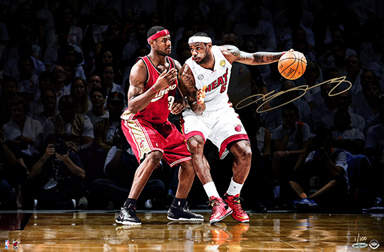 LeBron-James-Upper-Deck-Authenticated-Autographed-First-Ten-One-on-One-Photo
