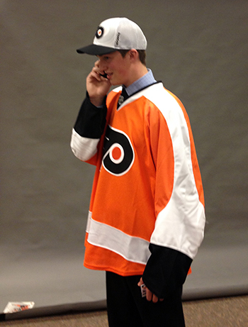 2014-NHL-Draft-Upper-Deck-Gauntlet-Philadelphia-Flyers-1st-Round-Pick-Travis-Sanheim-Gets-Call-From-Paul-Holmgren