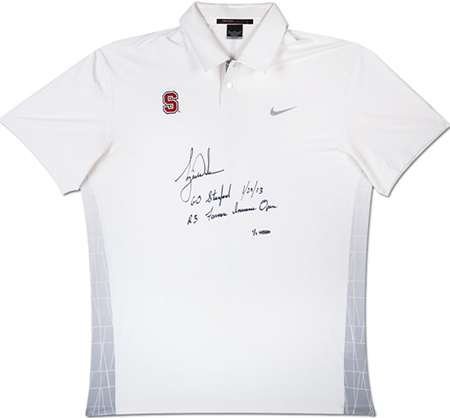 2014-The-National-Sports-Collectors-Convention-Upper-Deck-Authenticated-Man-Cave-Suite-One-of-One-Tiger-Woods-Stanford-Worn-Polo-Autograph