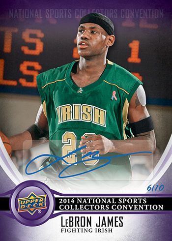 2014-Upper-Deck-National-Sports-Collectors-Convention-Wrapper-Redemption-Autograph-LeBron-James