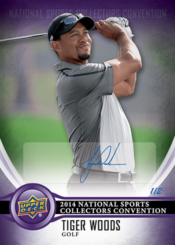 2014-Upper-Deck-National-Sports-Collectors-Convention-Wrapper-Redemption-Autograph-Tiger-Woods