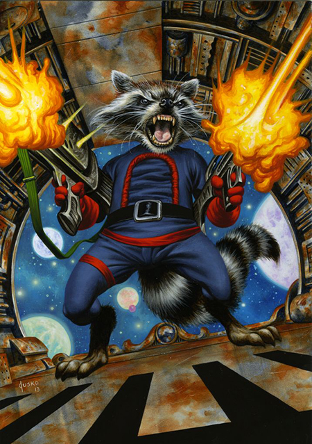 Joe-Jusko-Marvel-Masterpiece-Artist-Spotlight-Upper-Deck-Rocket-Raccoon