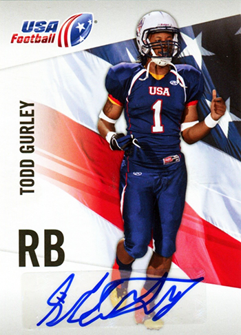 Brag-Photo-Todd-Gurley-Upper-Deck-USA-Football-Georgia-Bulldogs-Running-Back-Autograph