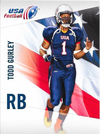 Brag-Photo-Todd-Gurley-Upper-Deck-USA-Football-Georgia-Bulldogs-Running-Back-Base