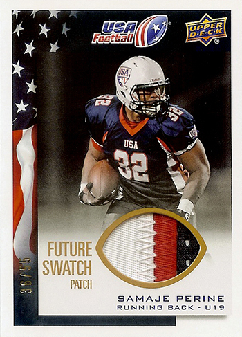 2014-Upper-Deck-USA-Football-Future-Swatch-Patch-Samaje-Perine