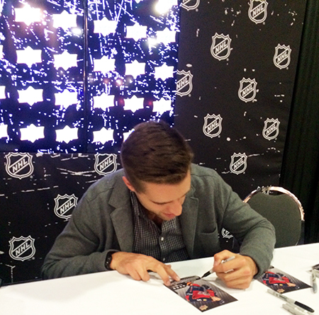 2015-NHL-All-Star-Fan-Fair-Weekend-Best-Moments-Upper-Deck-Autograph-Session-Aaron-Ekblad