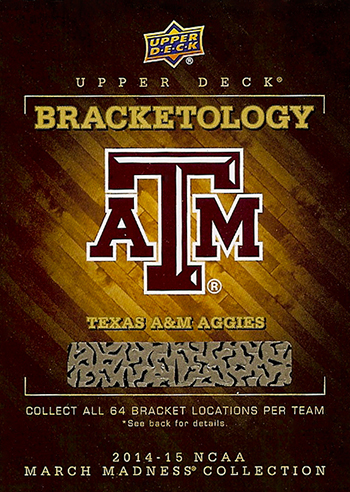2014-15-NCAA-March-Madness-Collection-Basketball-Bracketology-Game-Redemption-Card-Texas-A&M