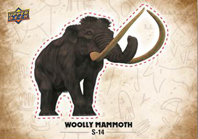 2015-Upper-Deck-Dinosaurs-Stickers-Wooly-Mammoth