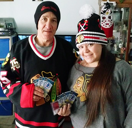 National-Hockey-Card-Day-Happy-Girl-NHCD-Canada-Lots-of-Cards-with Dad