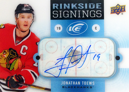2014-15-NHL-Upper-Deck-Ice-Rinkside-Signings-Jonathan-Toews