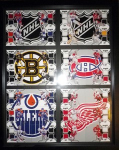 Black-Diamond-Hockey-NHL-Jersey-Puzzle-Cards-Team-2