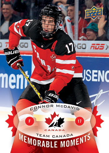 Connor-McDavid-2014-15-Upper-Deck-Team-Canada-Memorable-Moments