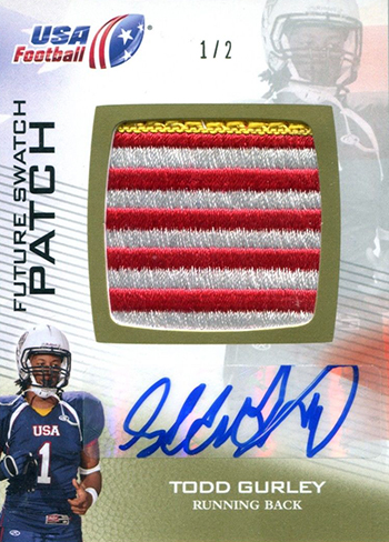 USA-Football-NFL-Draft-2012-Upper-Deck-Todd-Gurley-Game-Used-Patch-Autograph-Card