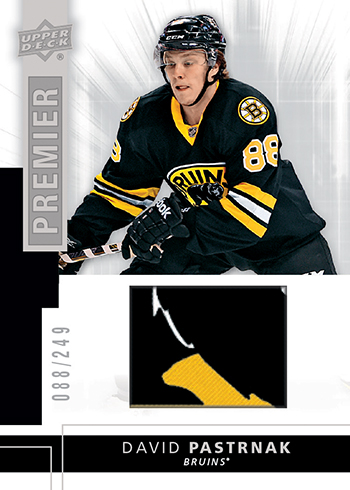 2014-15-NHL-UD-Premier-Rookie-Jersey-Patch-David-Pastrnak