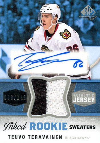 Teuvo-Teravainen-Upper-Deck-SP-Game-Used-Autograph-Rookie-Card