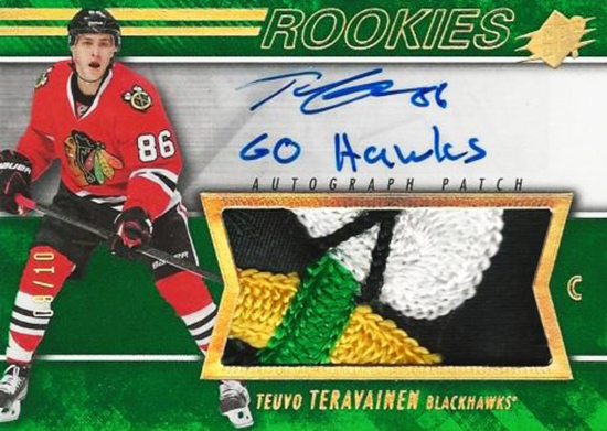 Teuvo-Teravainen-Upper-Deck-SPx-Autograph-Rookie-Card