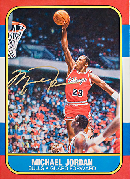 michael-jordan-rookie-card-fleer-autographed-signed-gilles-original-art-fathers-day-painted-artist