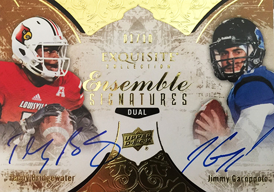 Best-Rookie-Cards-Collect-Valueable-Rare-Jimmy-Garoppolo-Upper-Deck-Exquisite-Autograph-Bridgewater