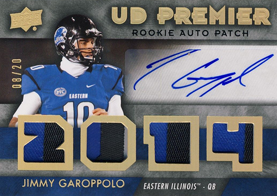 Best-Rookie-Cards-Collect-Valueable-Rare-Jimmy-Garoppolo-Upper-Deck-Premier