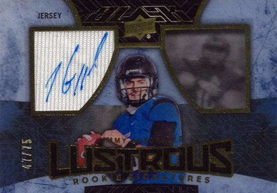 Best-Rookie-Cards-Collect-Valueable-Rare-Jimmy-Garoppolo-Upper-Deck-UD-Black-Autograph-Jersey
