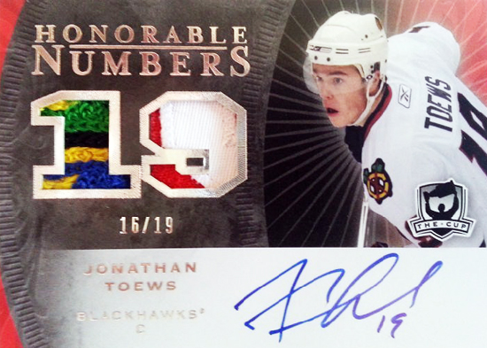 Chicago-Blackhawks-2007-08-Upper-Deck-The-Cup-Honorable-Numbers-Jonathan-Toews