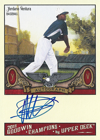 Goodwin-Champions-2011-Yordano-Ventura-Autograph-Card-Baseball