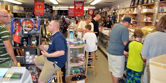 jim-steves-sportscards-waukegan-il-upper-deck-authenticated-memorabilia-busy-shop-2
