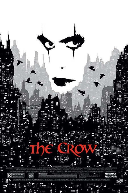 Upper-Deck-UD-Gallery-The-Crow-Movie-Poster-Black-White