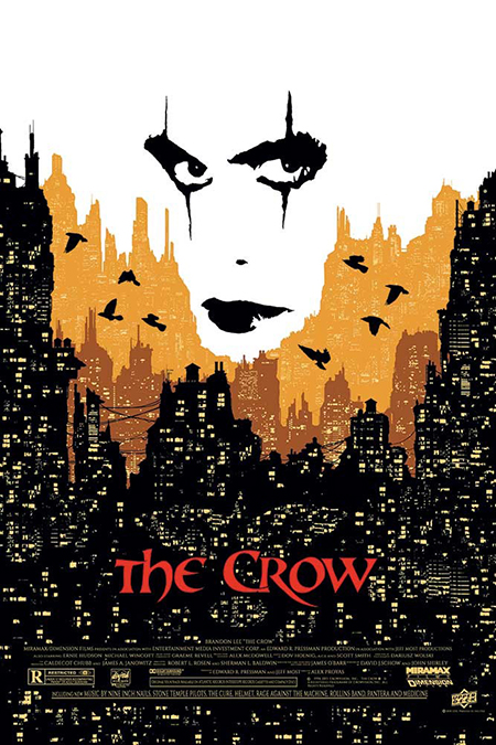 upper deck ud gallery the crow movie poster halloween collect print
