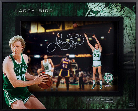 Larry Bird Autographed Shadow Box