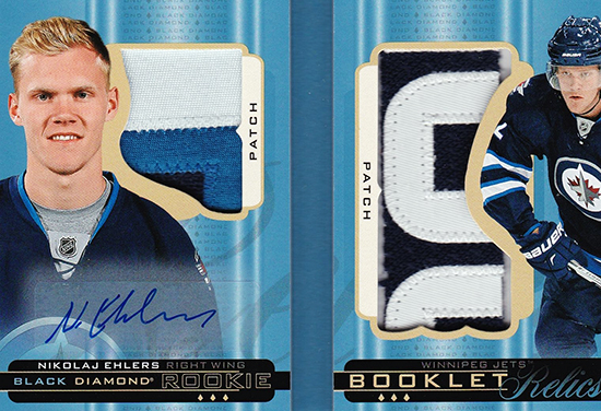 2015-16-Upper-Deck-NHL-Black-Diamond-Nikolaj-Ehlers-Booklet-Autograph-Patch-Rookie