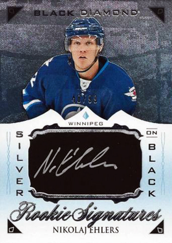 2015-16-Upper-Deck-NHL-Black-Diamond-Nikolaj-Ehlers-Silver-Black-Autograph-Rookie