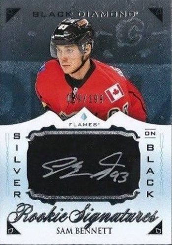 2015-16-Upper-Deck-NHL-Black-Diamond-Top-Best-Rookie-Card-Sam-Bennett-Autograph