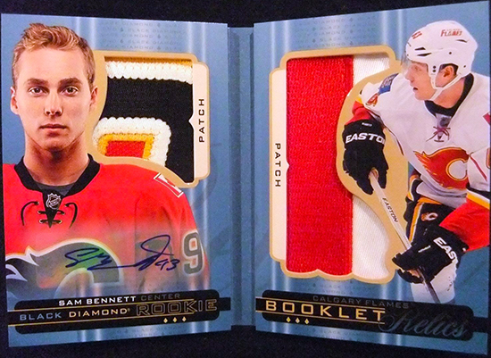 2015-16-Upper-Deck-NHL-Black-Diamond-Top-Best-Rookie-Card-Sam-Bennett-Booklet-Autograph
