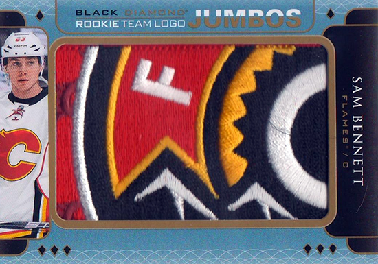 2015-16-Upper-Deck-NHL-Black-Diamond-Top-Best-Rookie-Card-Sam-Bennett-Jumbo-Patch